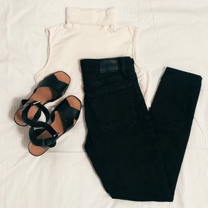 Lucky Brand Button Up Ankle Jeans